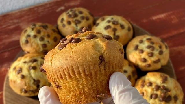 Sütle İyi Gider: Damla Çikolatalı Muffin