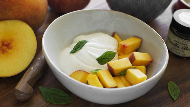 Geraldine Cooks'dan: Hafif Kremalı Şeftali