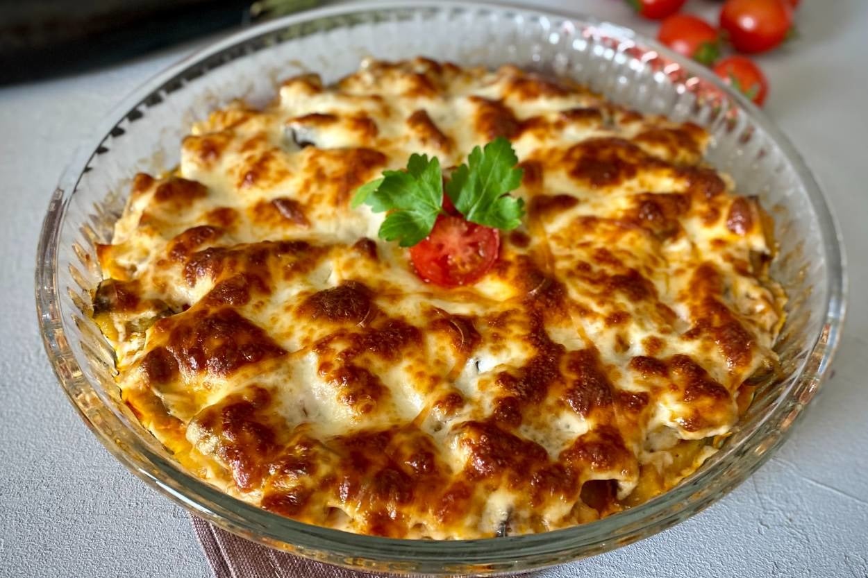 Kızartmadan: Fırında Patlıcan Graten