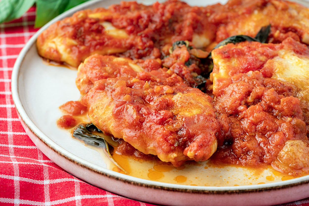 Yaz Domatesli: Sorrentina Soslu Tavuk (Pollo Alla Sorentina)