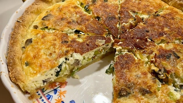 Lezzet Şöleni: Pırasalı ve Mantarlı Kiş