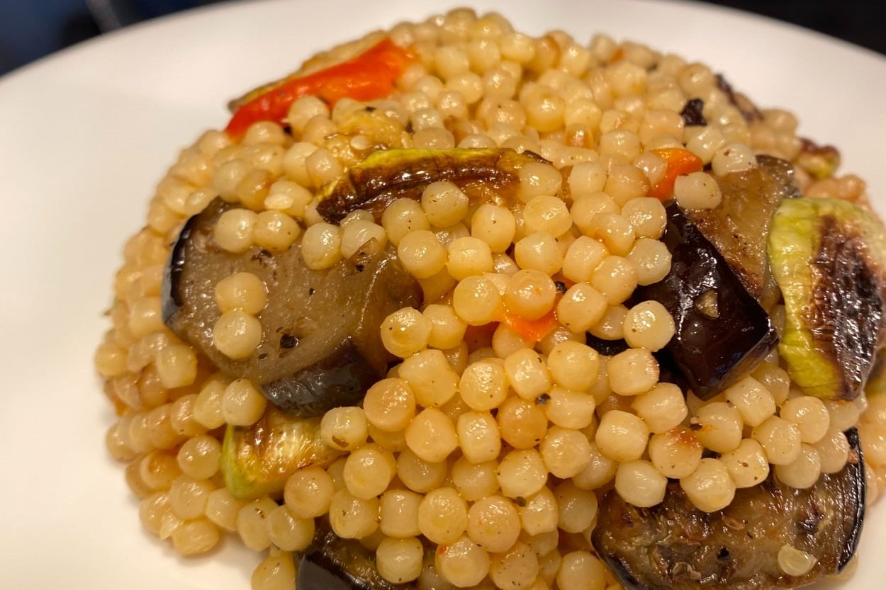 Patlıcanlı, Kabaklı: Sebzeli Kuskus Pilavı