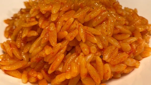 Domatesliye Rakip: Kapya Biber Soslu Şehriye Pilavı