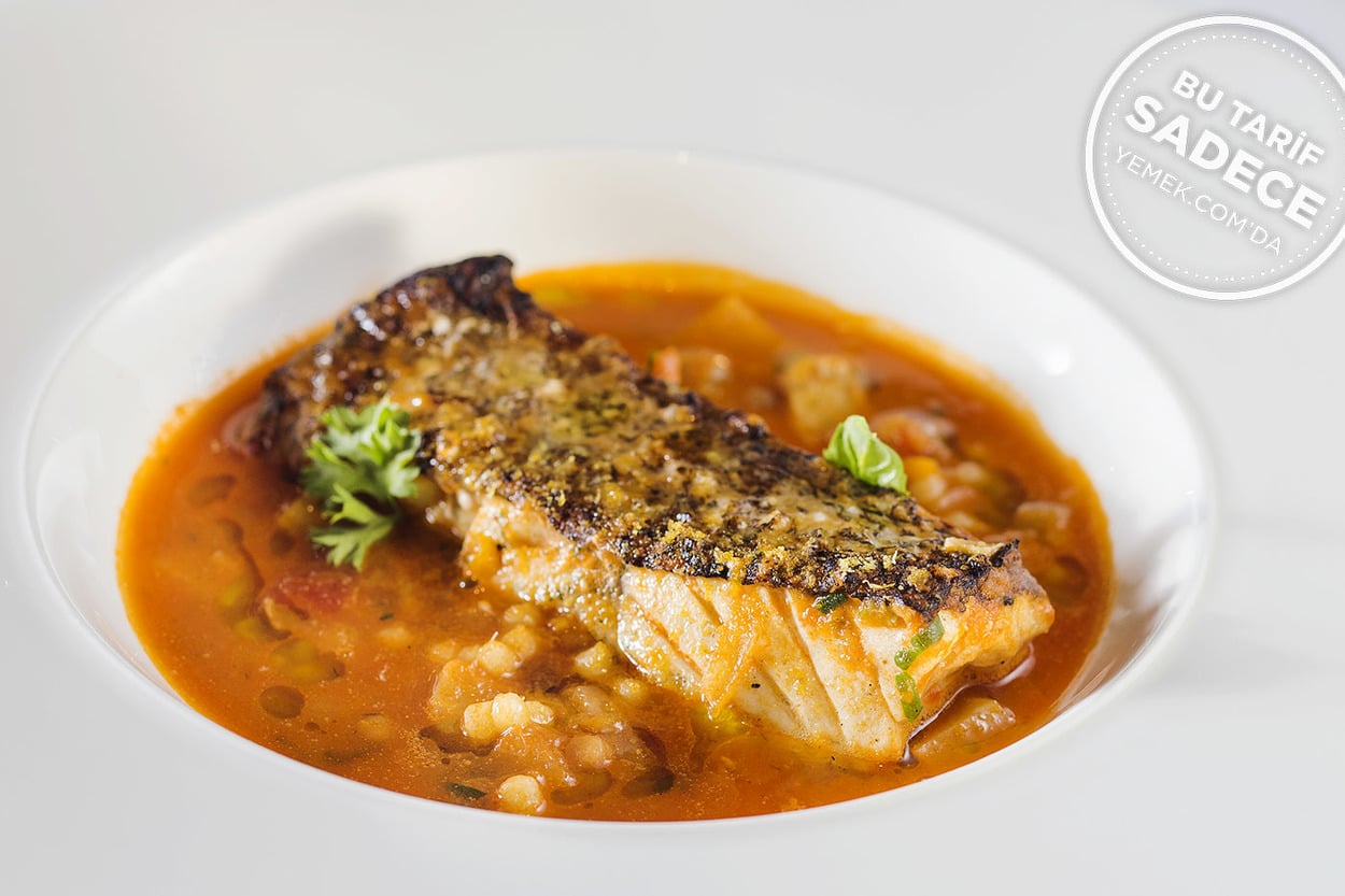 Gina'dan: Lagos Fileto (Brodetto di cernia con fregola sarda)
