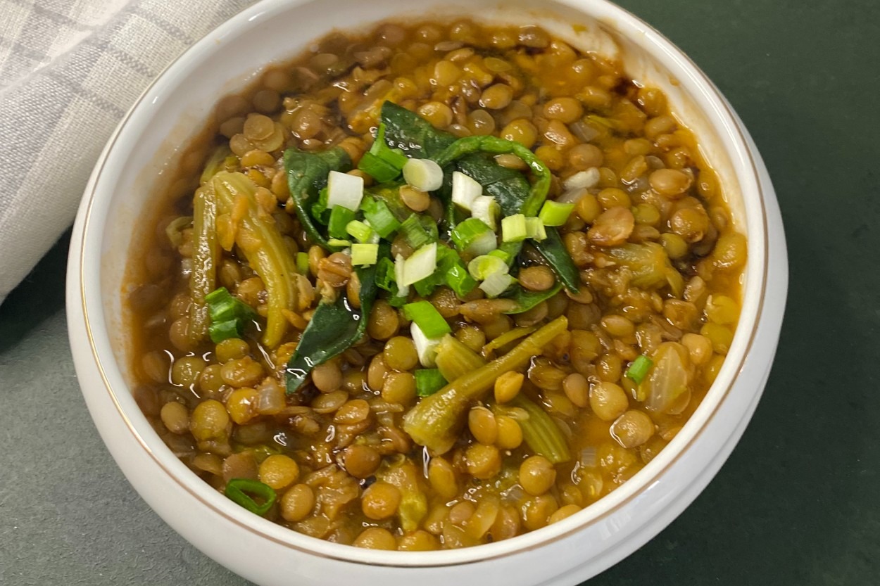 Çok Besleyici: Ispanaklı Yeşil Mercimek 