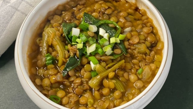 Çok Besleyici: Ispanaklı Yeşil Mercimek 