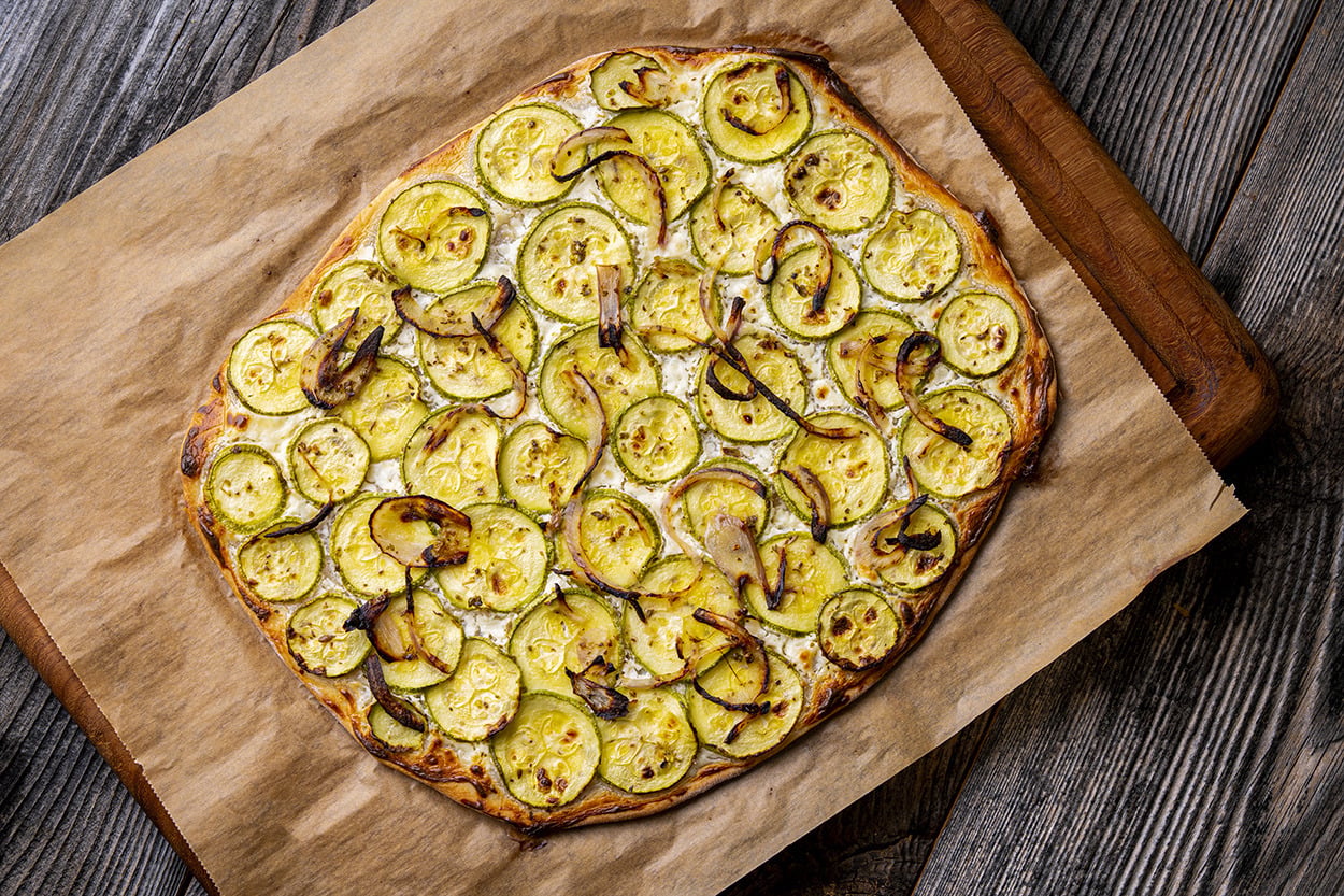 Alman Mutfağından Geliyor: Kabaklı Flammkuchen