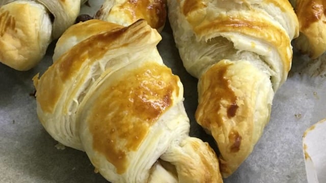 Milföyden: 3 Malzemeli Çikolatalı Kruvasan