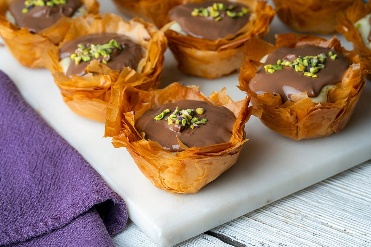 Çıtır İkramlık: Çikolatalı Baklava Kaseleri