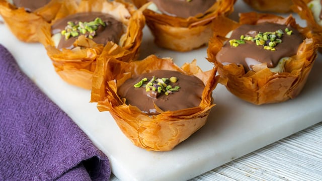 Çıtır İkramlık: Çikolatalı Baklava Kaseleri