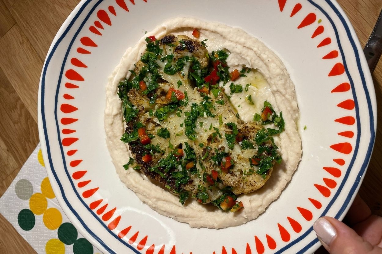 Düşük Kalorili: Sarımsaklı Karnabahar Steak