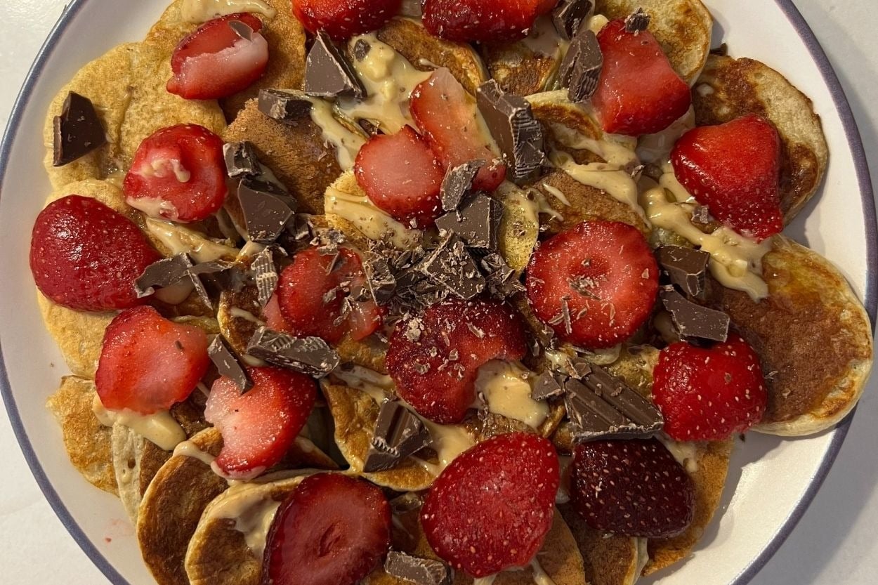 Kahvaltıya: Rafine Şekersiz Pancake