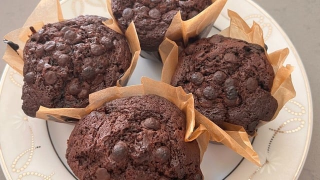 Çikolataya Doyacağınız: Duble Çikolatalı Muffin