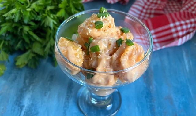 Acılı Sosuyla: Karides Tempura