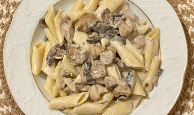 Tam Kıvamında: Mantarlı Tavuklu Penne
