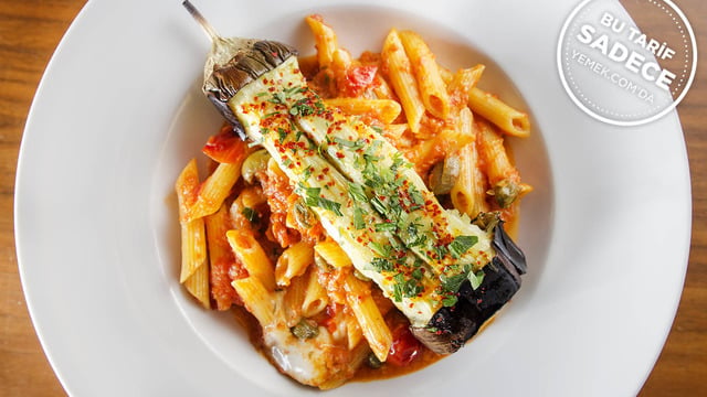 Masa Restaurant'tan: Penne Siciliano (Patlıcanlı Makarna)