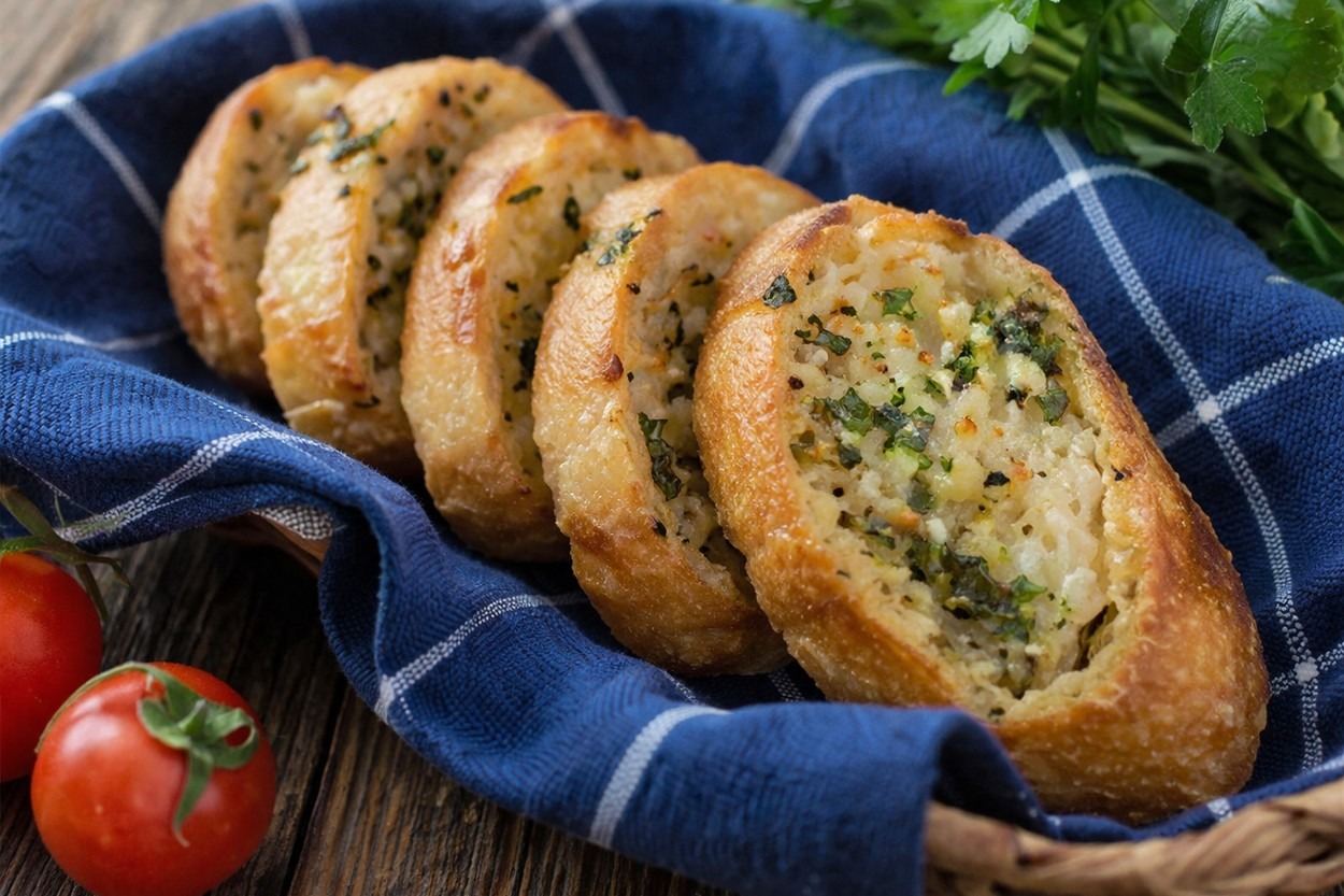 Gerçek Tarif: İtalyan Usulü Sarımsaklı Ekmek