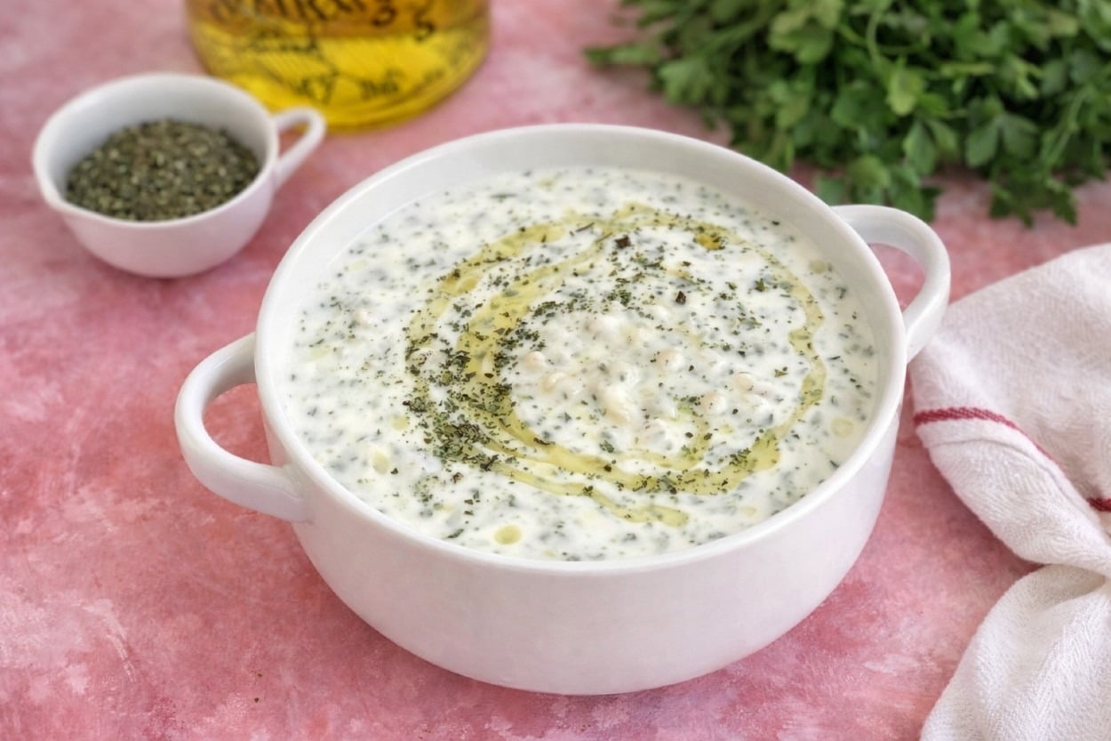 Soğuk İçilir: Naneli Yoğurt Çorbası