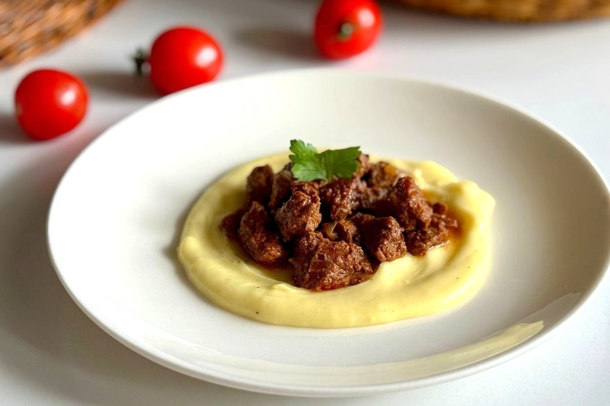 Lokum Gibi Etiyle: Patates Püreli Tas Kebabı