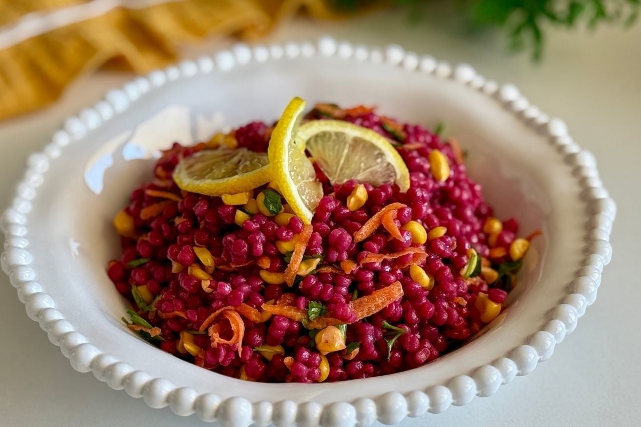 Rengi İştah Açar: Pancarlı Kuskus Salatası
