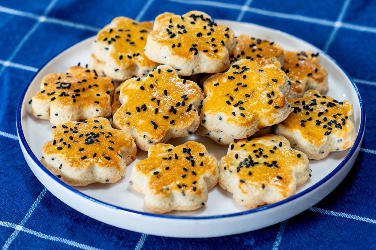Çayın Yanı Başına: Çörek Otlu Çiçek Kurabiye