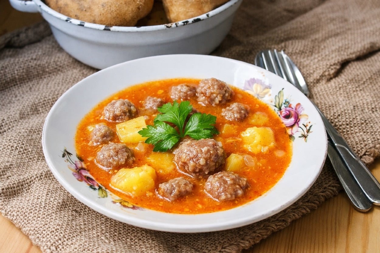 Tam Bir Tencere Yemeği: Patatesli Sulu Köfte