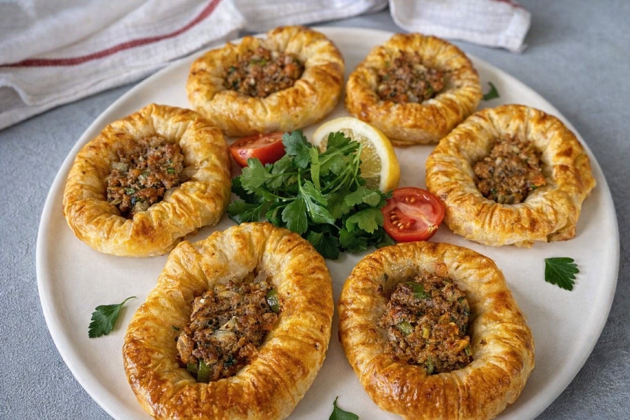 Şekliyle Farklı: Porsiyonluk Lahmacun Böreği