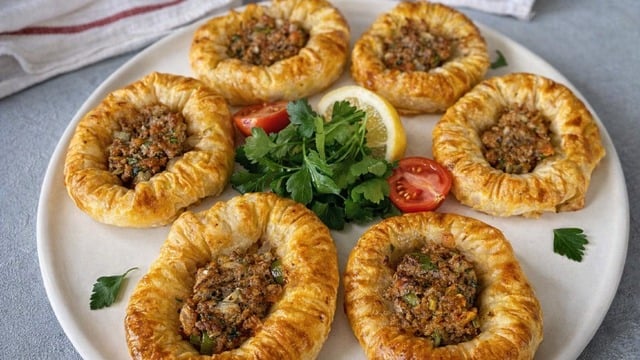 Şekliyle Farklı: Porsiyonluk Lahmacun Böreği