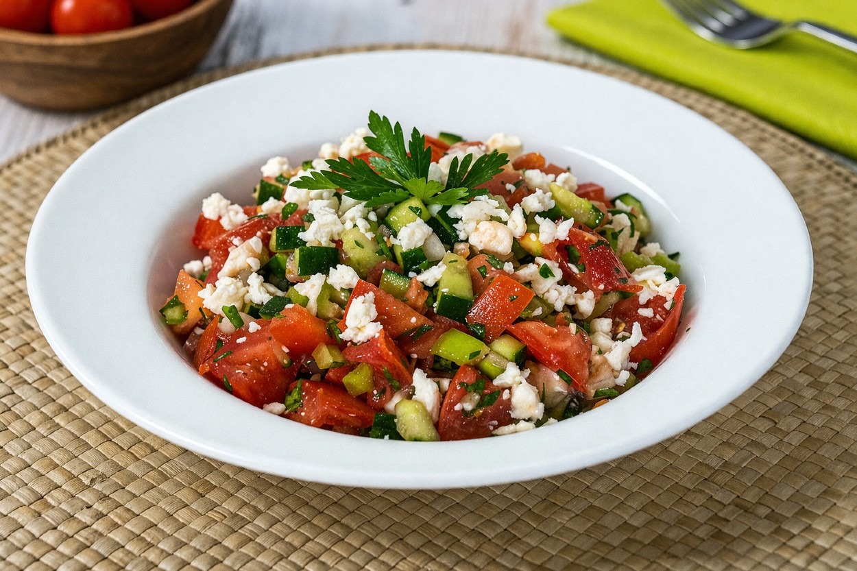 Bulgaristan'a Özgü: Şopska Salatası