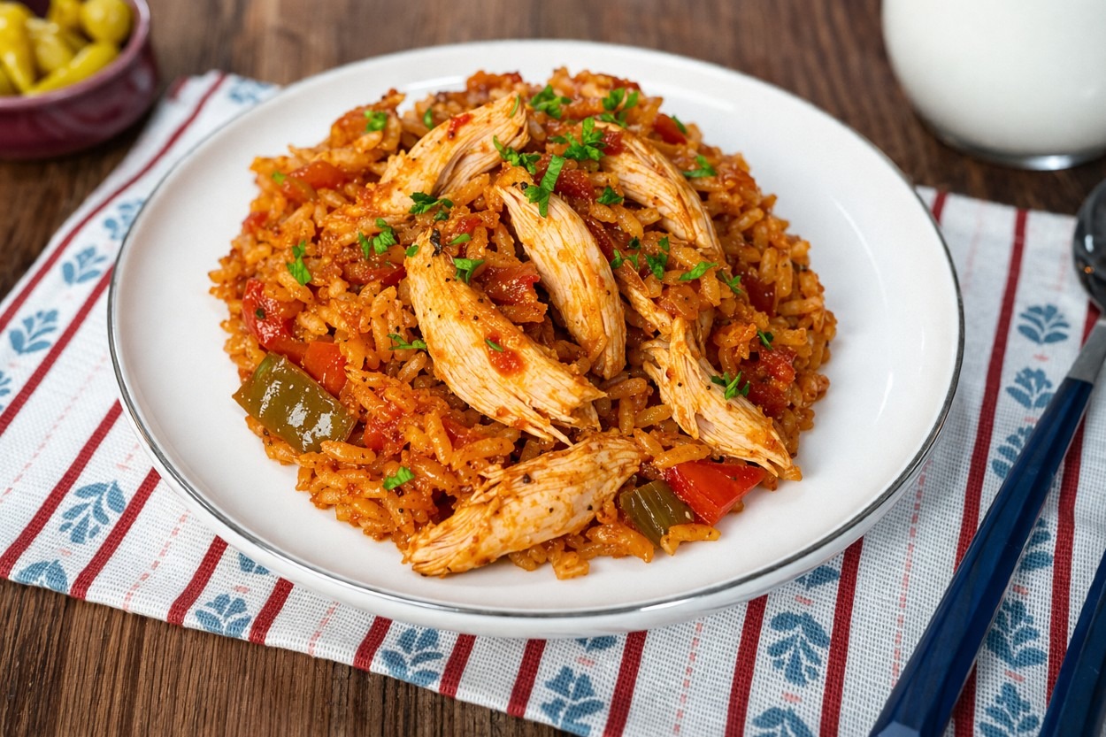 Bol Domatesli Olur: Çerkez Pilavı