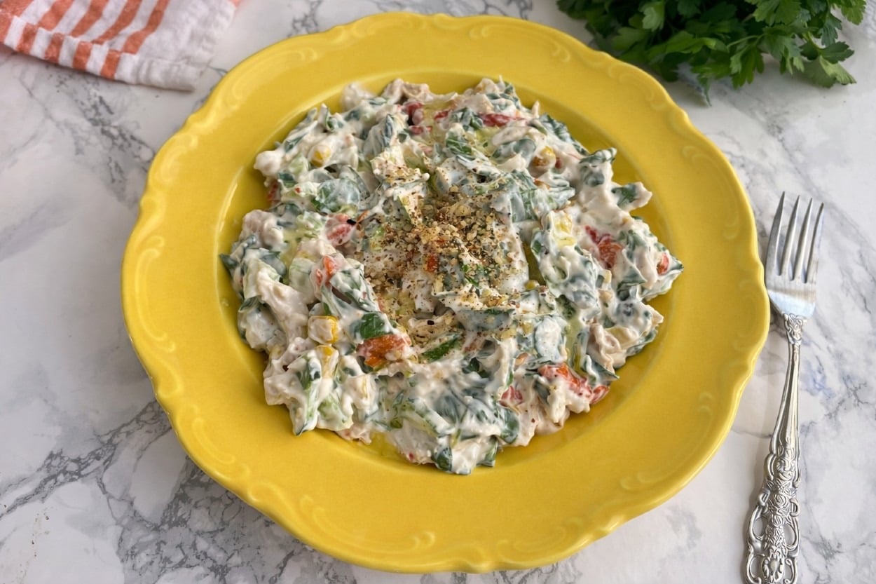 Çok Dengeli: Tavuklu Semizotu Salatası