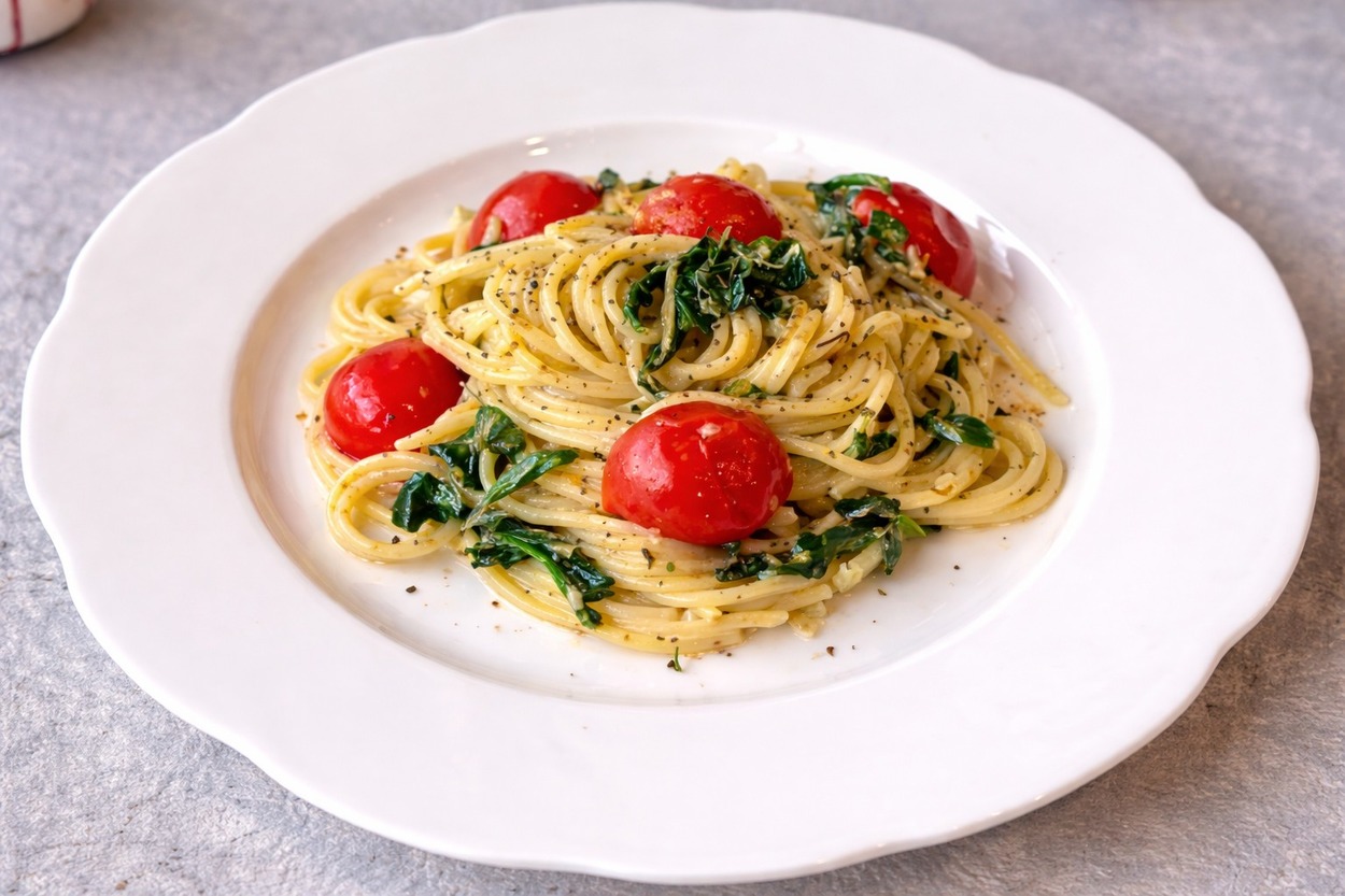 Kıvamı Kremasından: Ispanaklı Spagetti