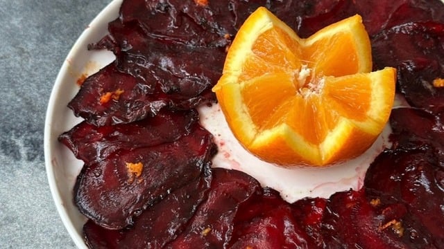 Sofralara Renk Katar: Pancar Carpaccio