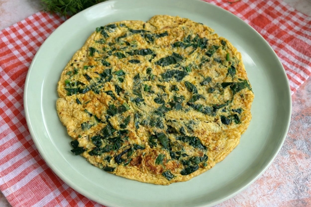İştah Açan Rengiyle: Ispanaklı Omlet