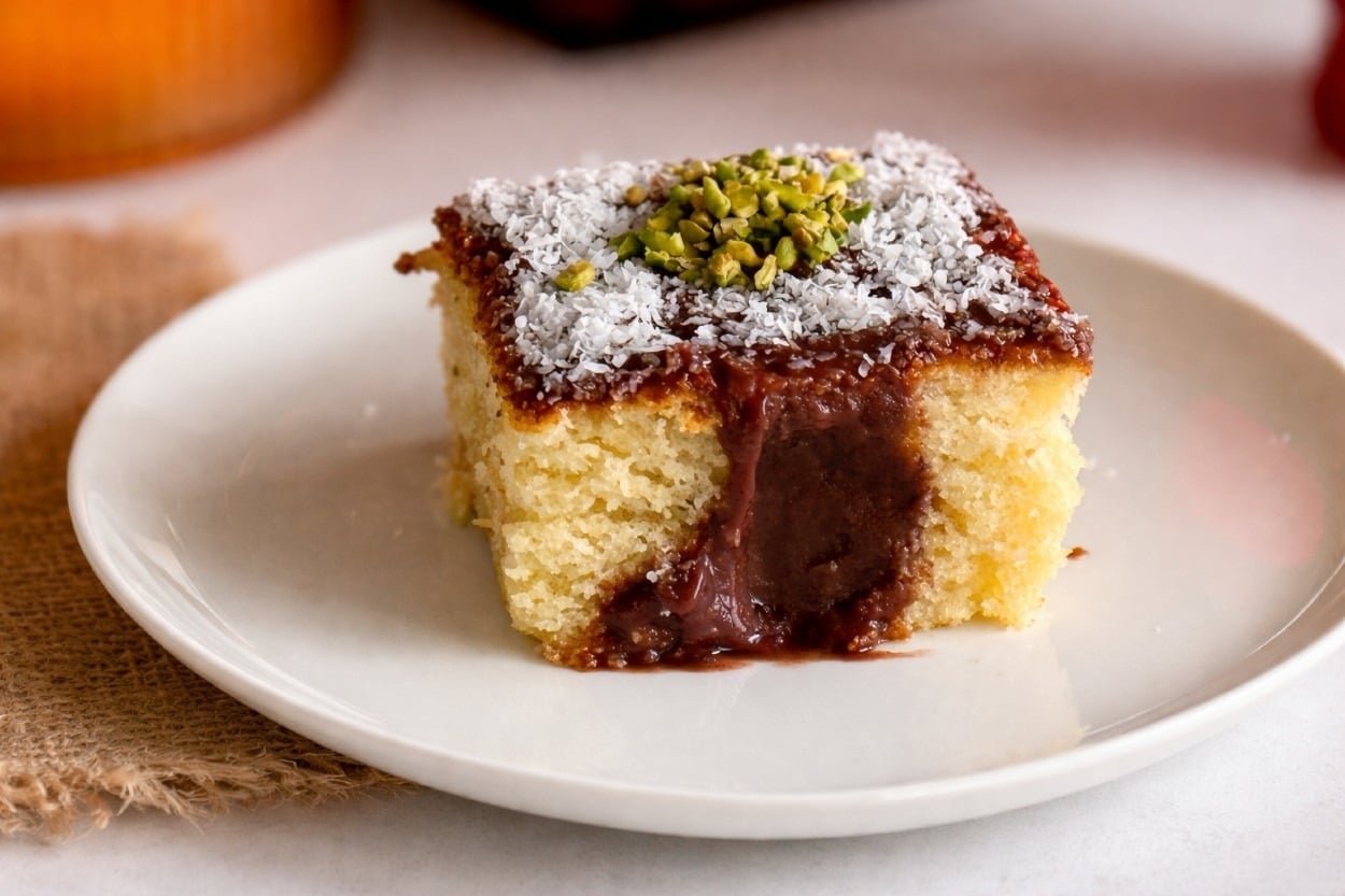 Puding Dolgulu: Poke Kek
