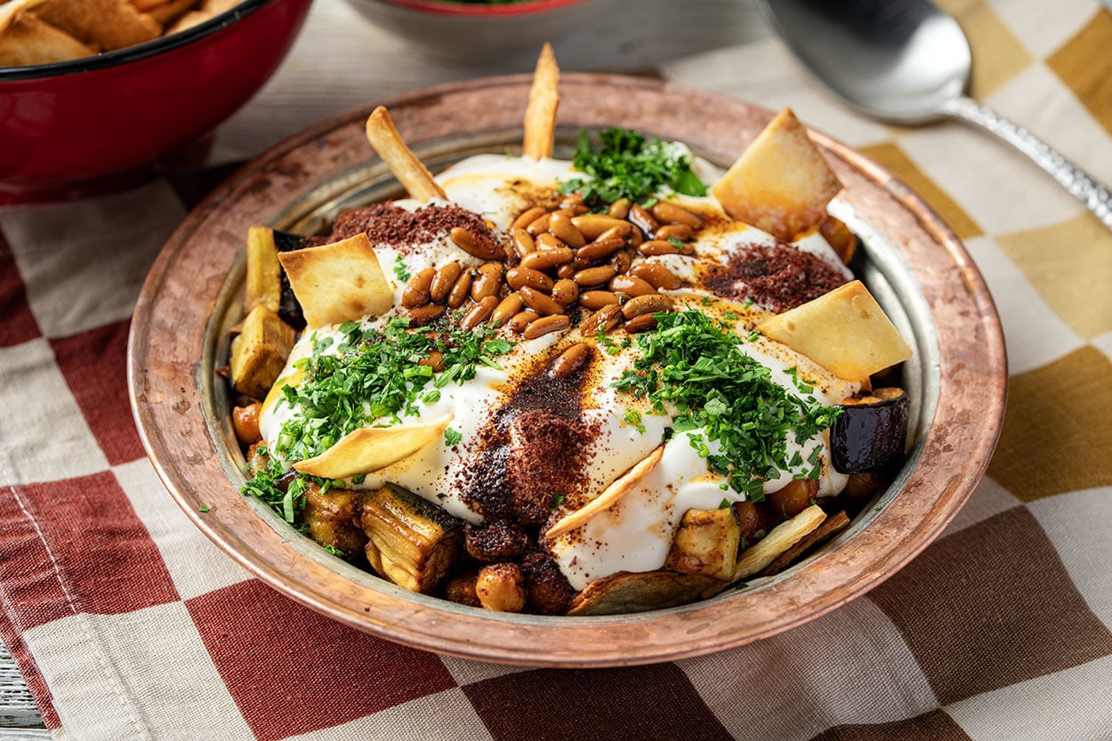 Çıtır Lavaşlı: Patlıcanlı Fette