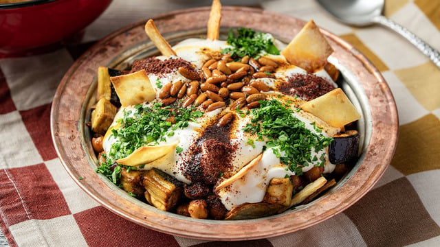 Çıtır Lavaşlı: Patlıcanlı Fette