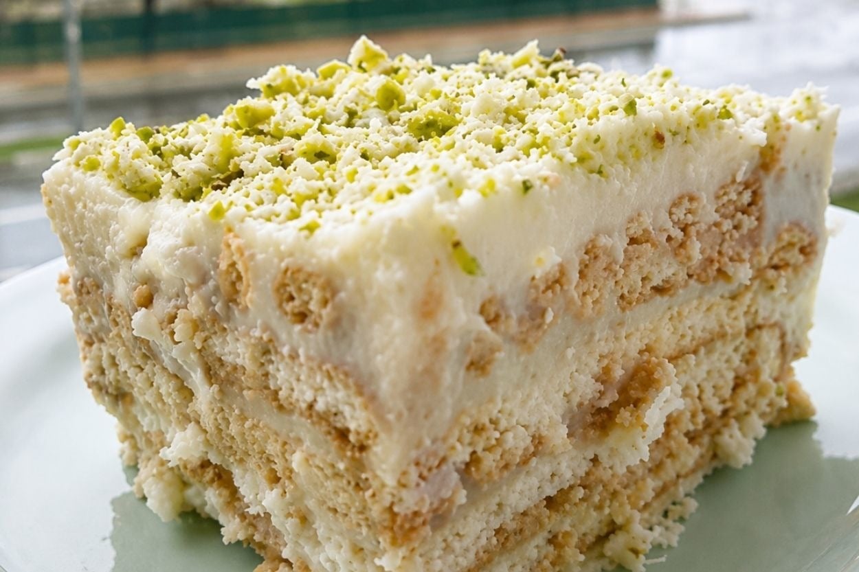 İştah Kabartan: Bisküvili Vanilyalı Pasta