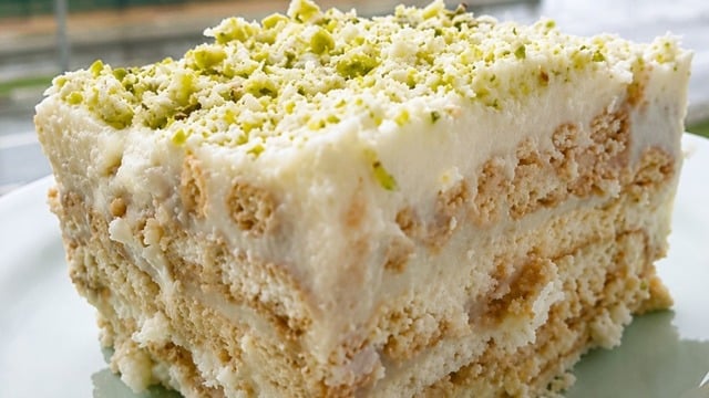 İştah Kabartan: Bisküvili Vanilyalı Pasta