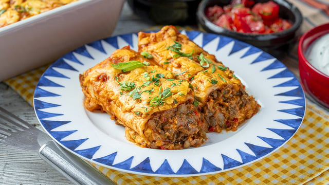 Meksika'dan Sofranıza: Yeşil Mercimekli Enchilada