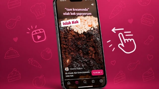 Kaydır, İzle, Pişir: Sadece Kısa Tarif Videolarından Oluşan Keşfet Yemek.com Mobil Uygulamasında