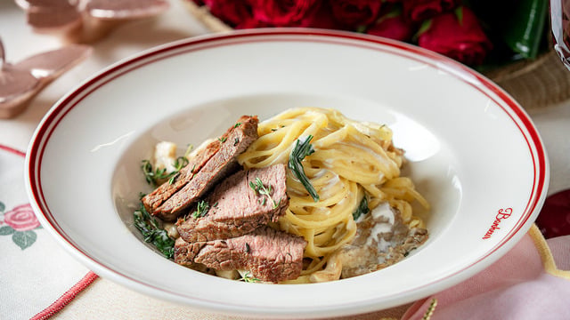 Bonfile Parçalarıyla: İstiridye Mantarlı Parmesanlı Kremalı Linguine