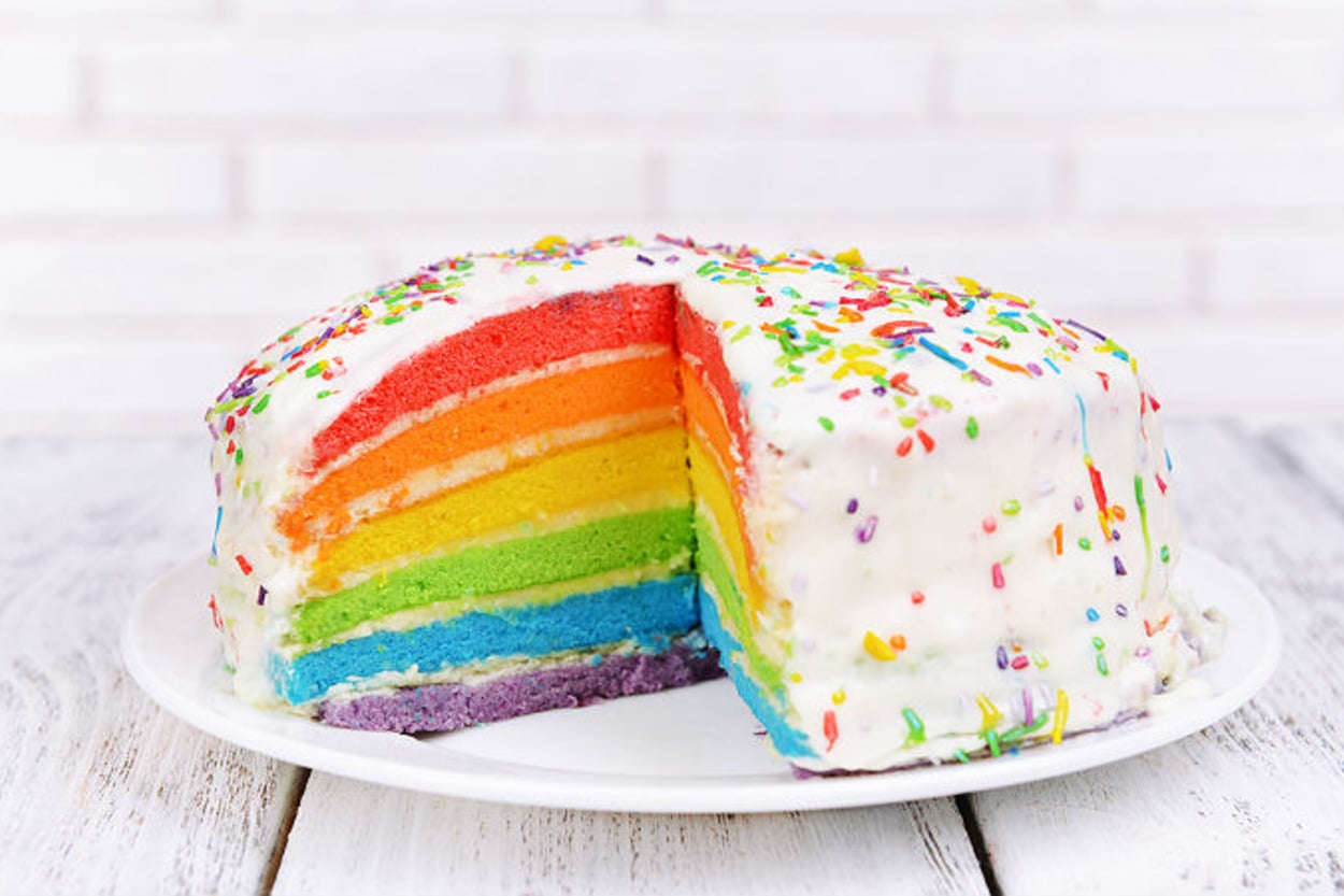 Masal Kahramanı: Rainbow (Gökkuşağı) Kek