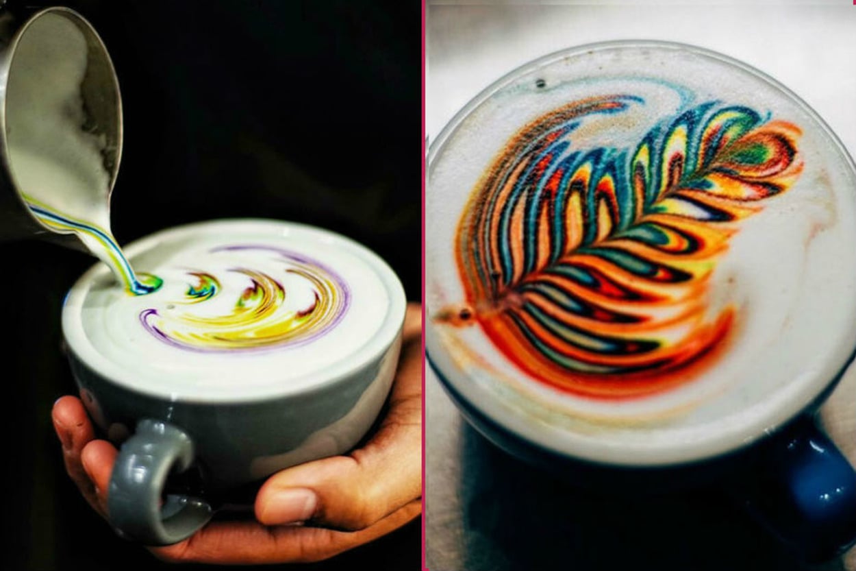 Posterini Yaptırıp Odanıza Asmak İsteyeceğiniz Yeni Trend: Gökkuşağı Latte Art