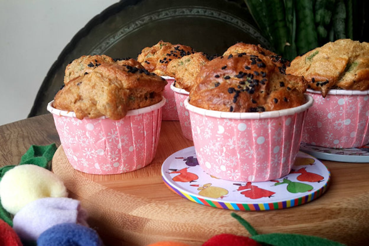 Hem de Yağsız: Kurutulmuş Domatesli Muffin
