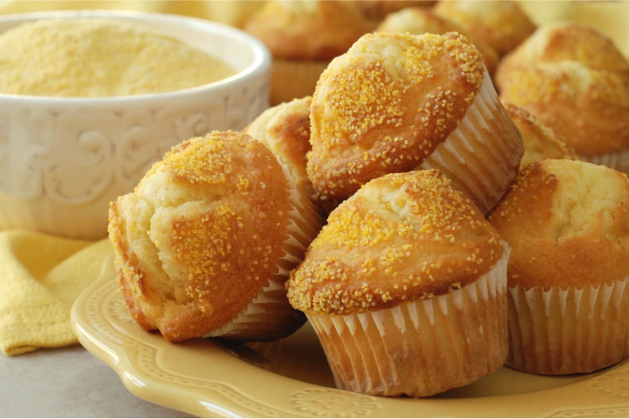 Altın Sarısı: Mısır Unlu Muffin
