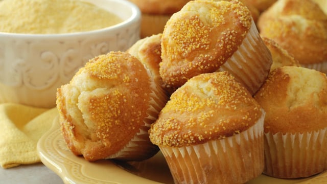 Altın Sarısı: Mısır Unlu Muffin