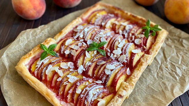 Sadece 15 Dakikada: Şeftalili Kolay Tart