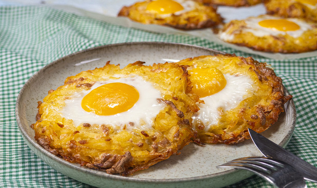 Hem de Fırında: Patates Yuvasında Yumurta