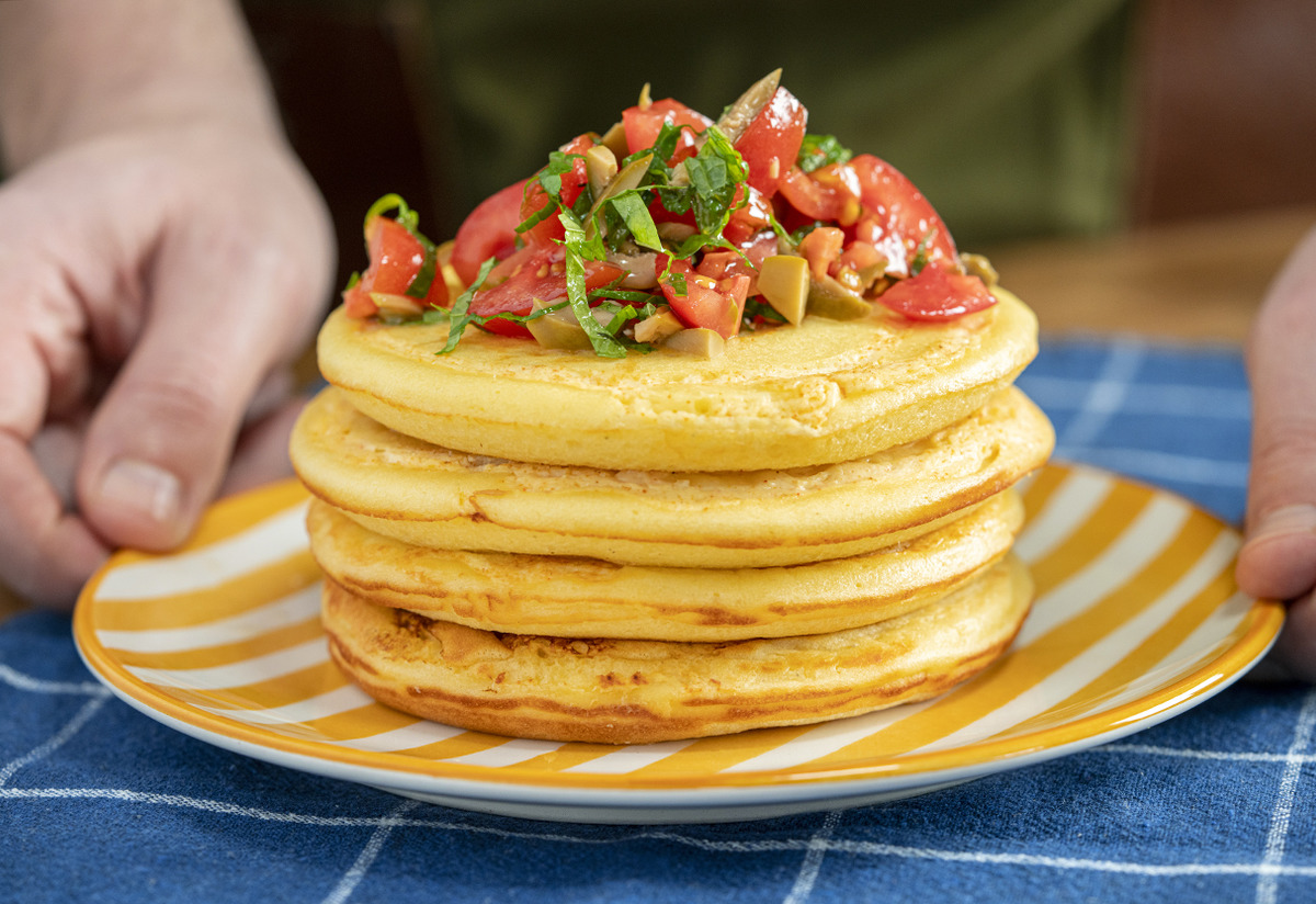 Çabucak Hazır: Tuzlu Pancake Tarifi